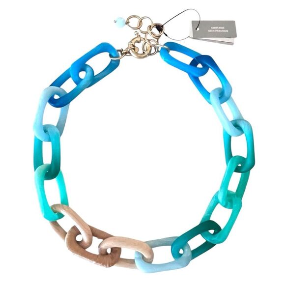 Chico’s Cool Multi Link Bib Necklace - Picture 1 of 4
